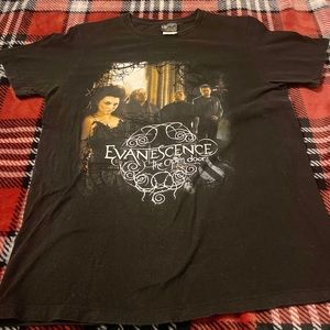 2 Sided Black Vtg Giant Tag Evanescence The Open Door Concert Tour Lrg Shirt ‘06
